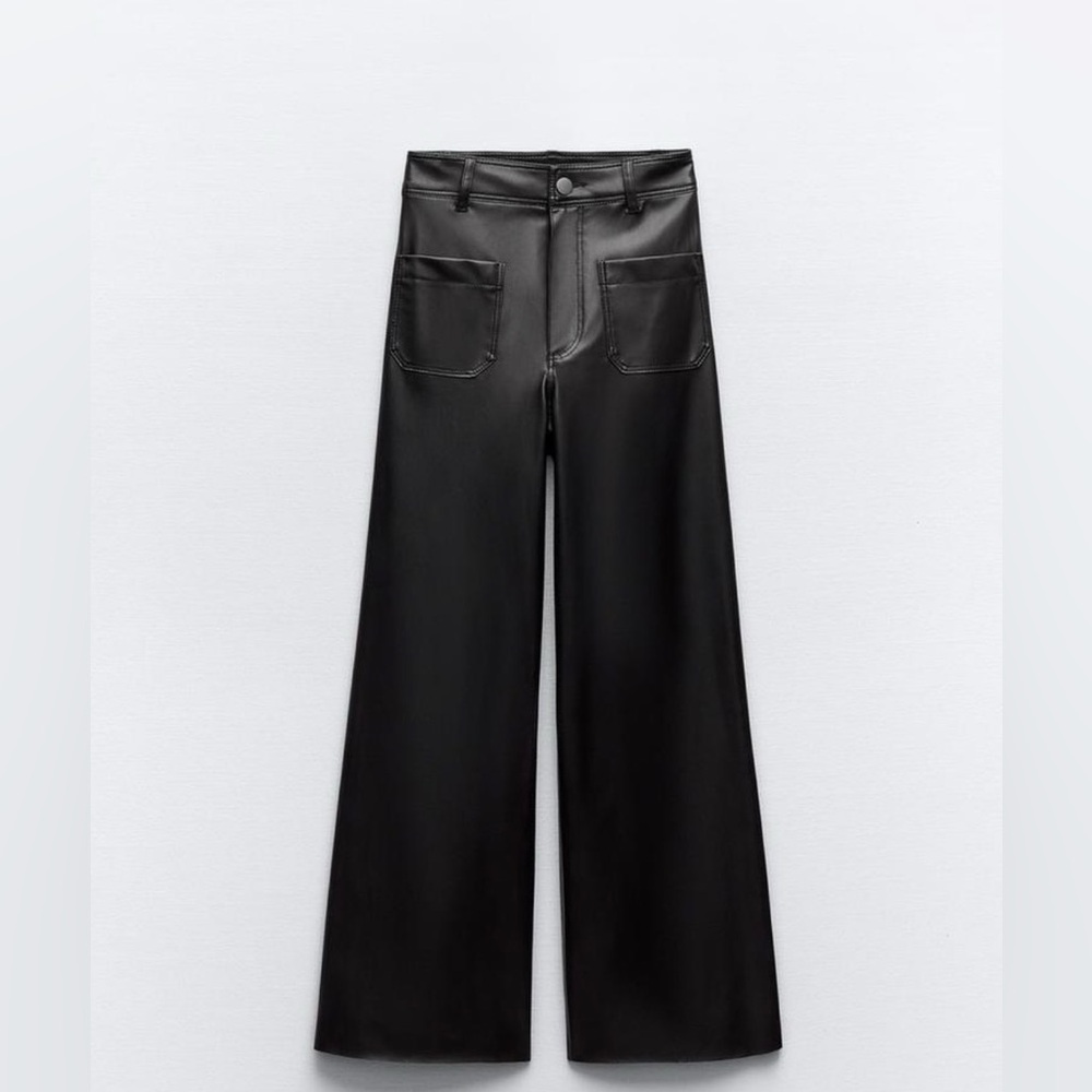 Zara Black Wide-Leg Pants